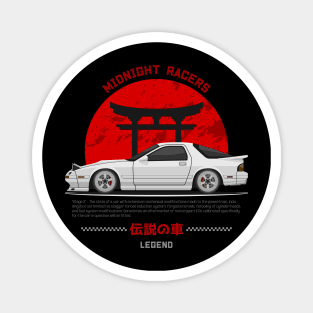 Street Tuner White FC3S RX7 JDM Magnet